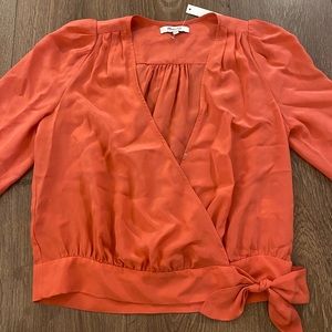 Madewell 100% silk top xxs